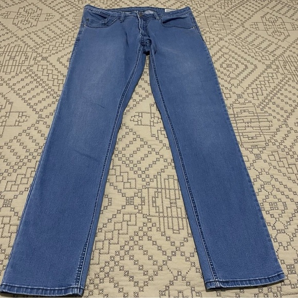 Men’s Axel Slim Stretch Jeans 34x34 Mens Medium Wash Blue - Picture 2 of 9